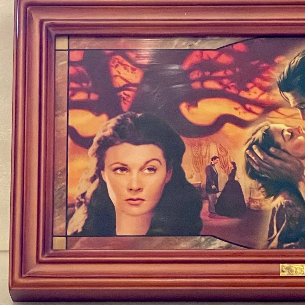Gone With The Wind Framed Wall Panorama Limited Edition By Bradford Exchange - Picture 2 of 7